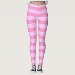 Einfache moderne Girl-Pink-Streifenmuster Leggings