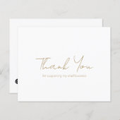 Einfache moderne Gold-Budget-Geschäft dank Karte (Vorne/Hinten)