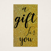 Einfache & moderne Gold Glitzer Business-Geschenke (Vorderseite)