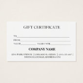 Einfache & moderne Gold Glitzer Business-Geschenke (Rückseite)