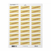 Einfache moderne Gold-Look Eleganter Schlichter Ch (Vorne)