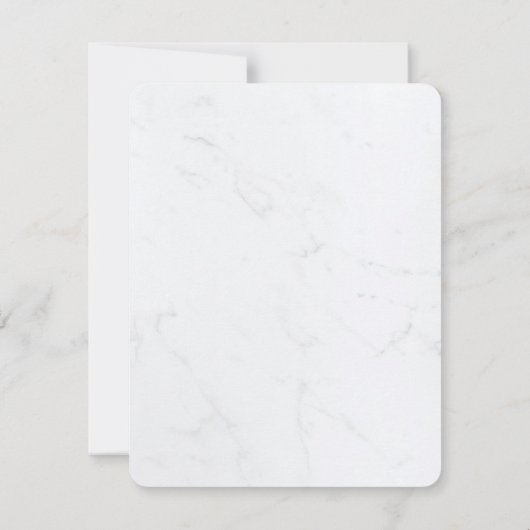 Einfache moderne Gold Script-elegante Monogram für Mitteilungskarte (Rückseite)