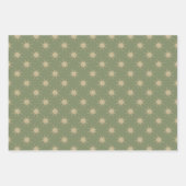 Einfache moderne Gold-Sternexplosion Soft Green Ch Geschenkpapier Set (Vorderseite 3)