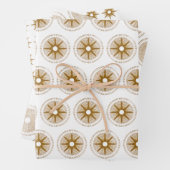 Einfache moderne Gold-Sternexplosion Weihnachten Geschenkpapier Set (Beispiel)