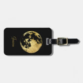Einfache moderne Goldene Karte Gepäckanhänger (Vorderseite horizontal)