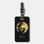 Einfache moderne Goldene Karte Gepäckanhänger (Vorderseite vertikal)