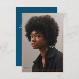 Einfache moderne Goldgrenze Abschluss Vielen Dank  Einladung