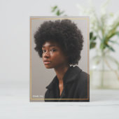 Einfache moderne Goldgrenze Abschluss Vielen Dank  Einladung (Stehend Vorderseite)