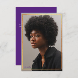 Einfache moderne Goldgrenze Abschluss Vielen Dank  Einladung