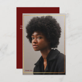 Einfache moderne Goldgrenze Abschluss Vielen Dank  Einladung