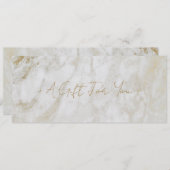 Einfache moderne Goldmarble Elegantes Geschenkguts (Vorne/Hinten)