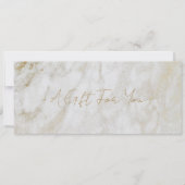 Einfache moderne Goldmarble Elegantes Geschenkguts (Vorderseite)