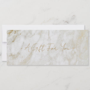 Einfache moderne Goldmarble Elegantes Geschenkguts