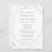 Einfache moderne Goldmedaille Einladung (Vorderseite)