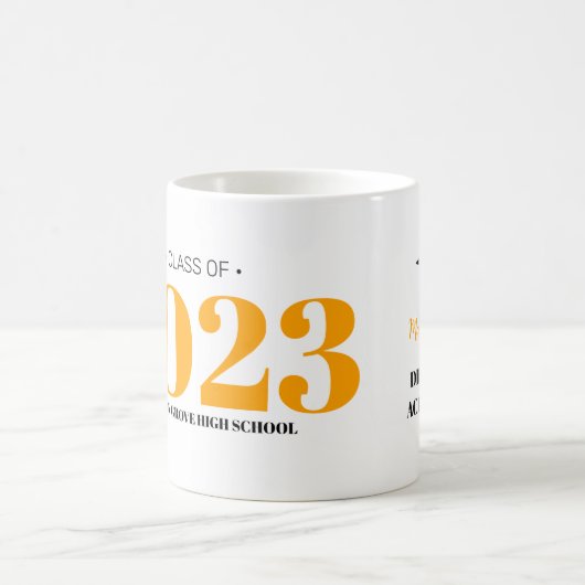 Einfache moderne GRAD 20___ Abschluss Kaffee Tasse (Mittel)