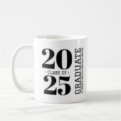 Einfache moderne GRAD 20___ Abschluss Kaffee Tasse (Links)