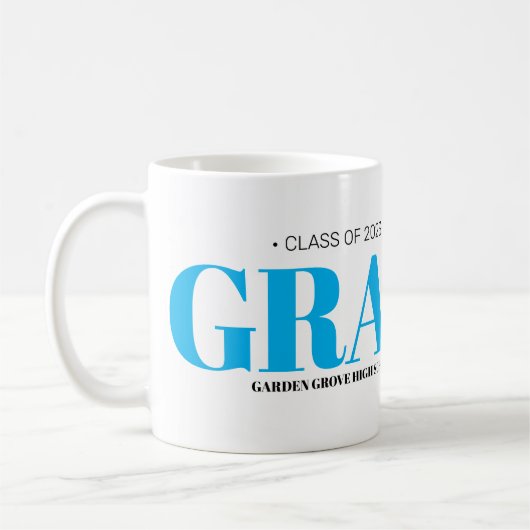Einfache moderne GRAD Abschluss Kaffeemaschine Tas Kaffeetasse (Links)