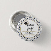 Einfache moderne Graduierungspartei Button (Vorne & Hinten)