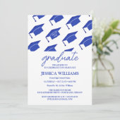 Einfache moderne Graduierungspartei Einladung (Stehend Vorderseite)