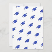 Einfache moderne Graduierungspartei Einladung (Rückseite)