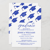 Einfache moderne Graduierungspartei Einladung (Vorne/Hinten)