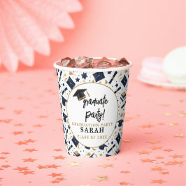 Einfache moderne Graduierungspartei Pappbecher