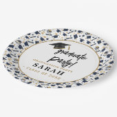 Einfache moderne Graduierungspartei Pappteller (Schrägansicht)