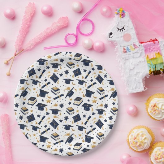 Einfache moderne Graduierungspartei Pappteller (Party)