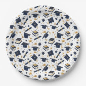 Einfache moderne Graduierungspartei Pappteller (Vorderseite)