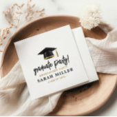 Einfache moderne Graduierungspartei Serviette