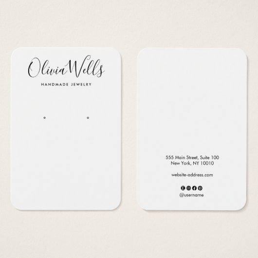 Einfache, moderne Grafikkarte mit weißem Ohr (Vorne & Hinten)