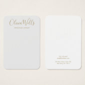 Einfache, moderne Grau Grau Gold Earring Display C (Vorne & Hinten)