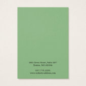 Einfache, moderne Green Earring Display Card (Rückseite)