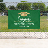 Einfache moderne Green Gold Abschluss Banner (Insitu)