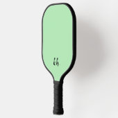 Einfache, moderne grüne Monogramm-Initialen Pickleball Schläger (Links)