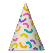 Einfache, moderne, grüne Sprinkle Geburtstagsparty Partyhütchen (Rechts)