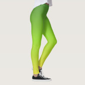 Einfache moderne, grüngelbe Farbe Leggings (Rechts)