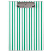 Einfache, moderne Grünstreifen Klemmbrett (Vorderseite)