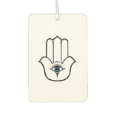Einfache moderne Hamsa Hand Fatima Autolufterfrischer (Vorderseite)