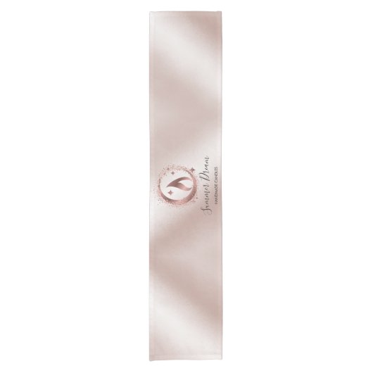 Einfache, moderne, handgefertigte Honig-Kerze-Visi Kurzer Tischläufer (Vorderseite)