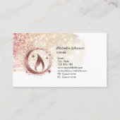 Einfache, moderne, handgefertigte Honig-Kerze-Visi Visitenkarte (Rückseite)