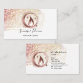 Einfache, moderne, handgefertigte Honig-Kerze-Visi Visitenkarte (Vorne/Hinten)