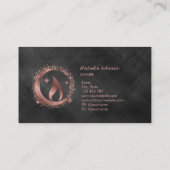 Einfache, moderne, handgefertigte Honig-Kerze-Visi Visitenkarte (Rückseite)