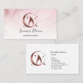 Einfache, moderne, handgefertigte Honig-Kerze-Visi Visitenkarte (Vorne/Hinten)