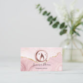 Einfache, moderne, handgefertigte Honig-Kerze-Visi Visitenkarte (Stehend Vorderseite)