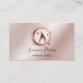 Einfache, moderne, handgefertigte Honig-Kerze-Visi Visitenkarte (Vorderseite)