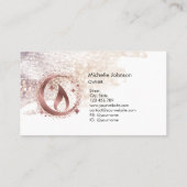 Einfache, moderne, handgefertigte Honig-Kerze-Visi Visitenkarte (Rückseite)