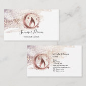 Einfache, moderne, handgefertigte Honig-Kerze-Visi Visitenkarte (Vorne/Hinten)