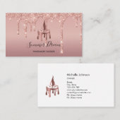 Einfache, moderne, handgefertigte Honig-Kerze-Visi Visitenkarte (Vorne/Hinten)