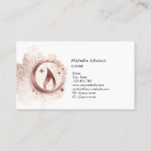 Einfache, moderne, handgefertigte Honig-Kerze-Visi Visitenkarte (Rückseite)